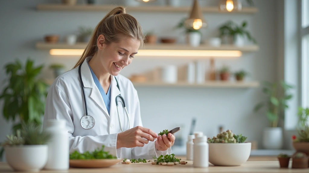 Природні трави та добавки для здоров'я суглобів на дерев'яному столі